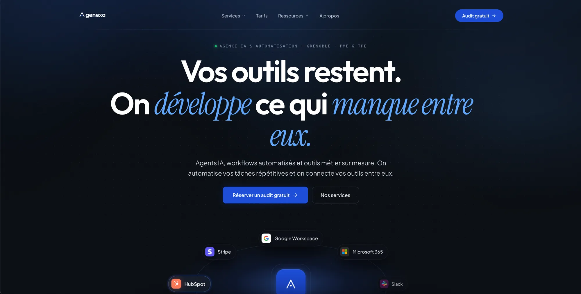 Agenexa — Studio IA & automatisation pour PME · Grenoble